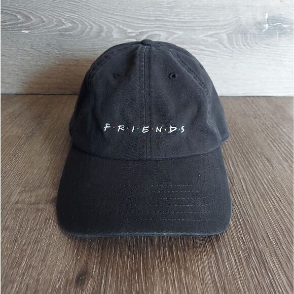 FRIENDS Black Embroidered Dad Cap - Picture 1 of 6